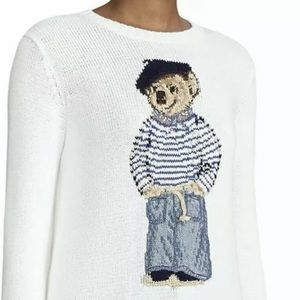 Polo Ralph Lauren beret bear knit sweater NWT